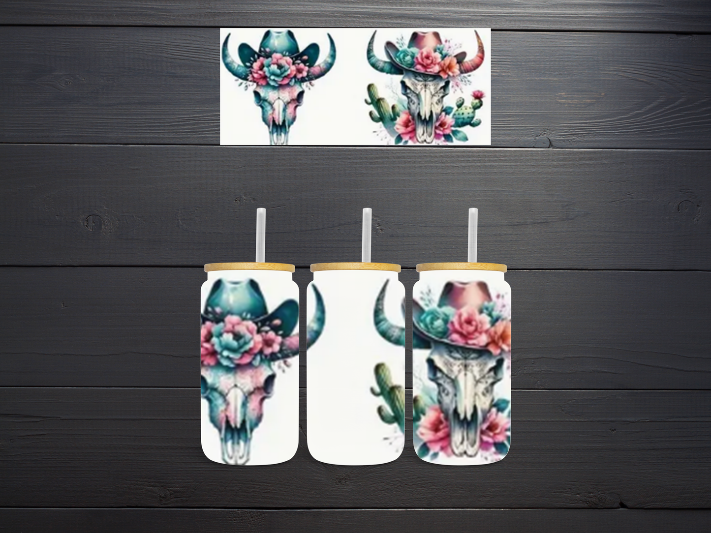 Cactus and Cow SKulls