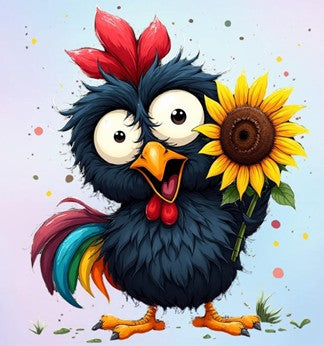 Chicken “Sunflowers & Side-Eye” - Tee