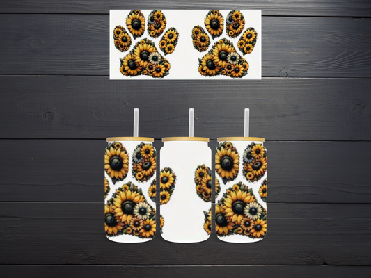 Paw Prints of Sunflowers
