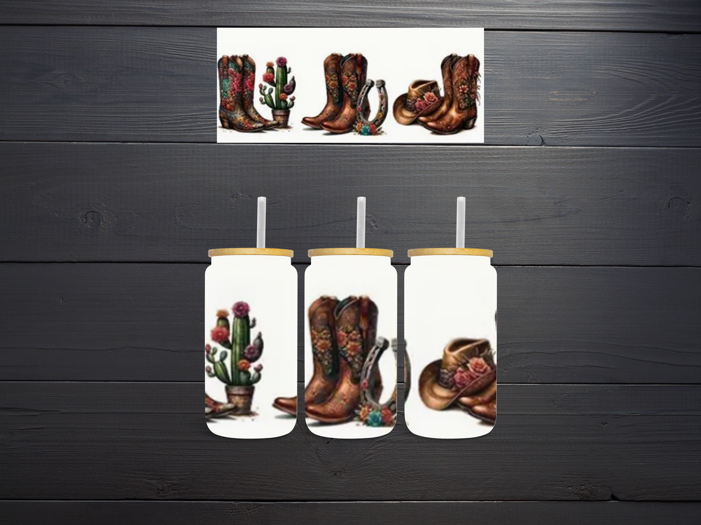 Boots, Cactus, Horeshoe,
