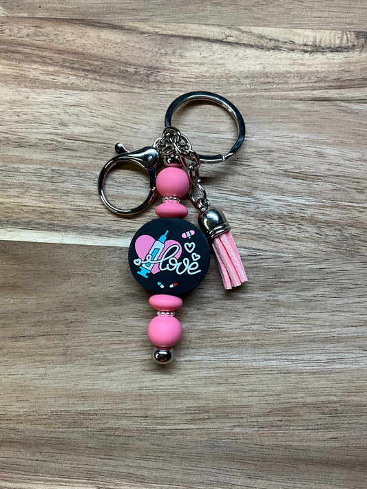 "Love" - Pink & Black